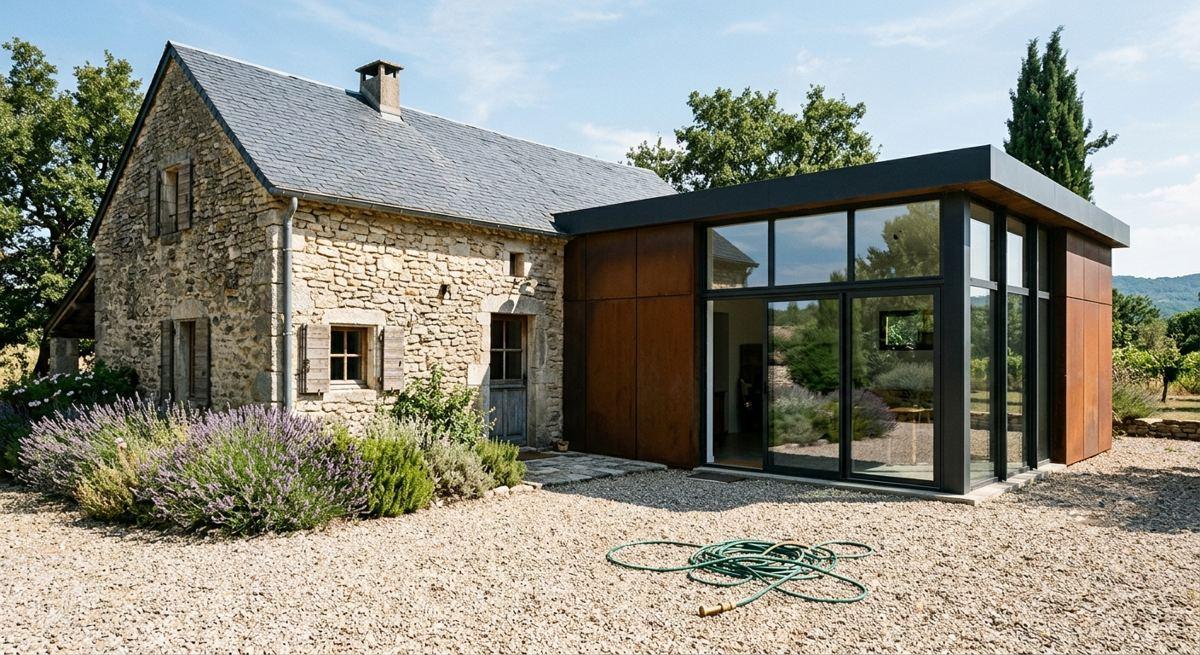 3. Ferme en pierre avec extension contemporaine
