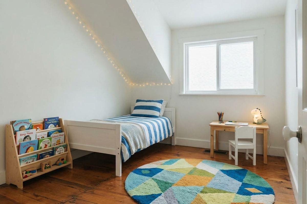 4. Chambre d'enfant sous la pente