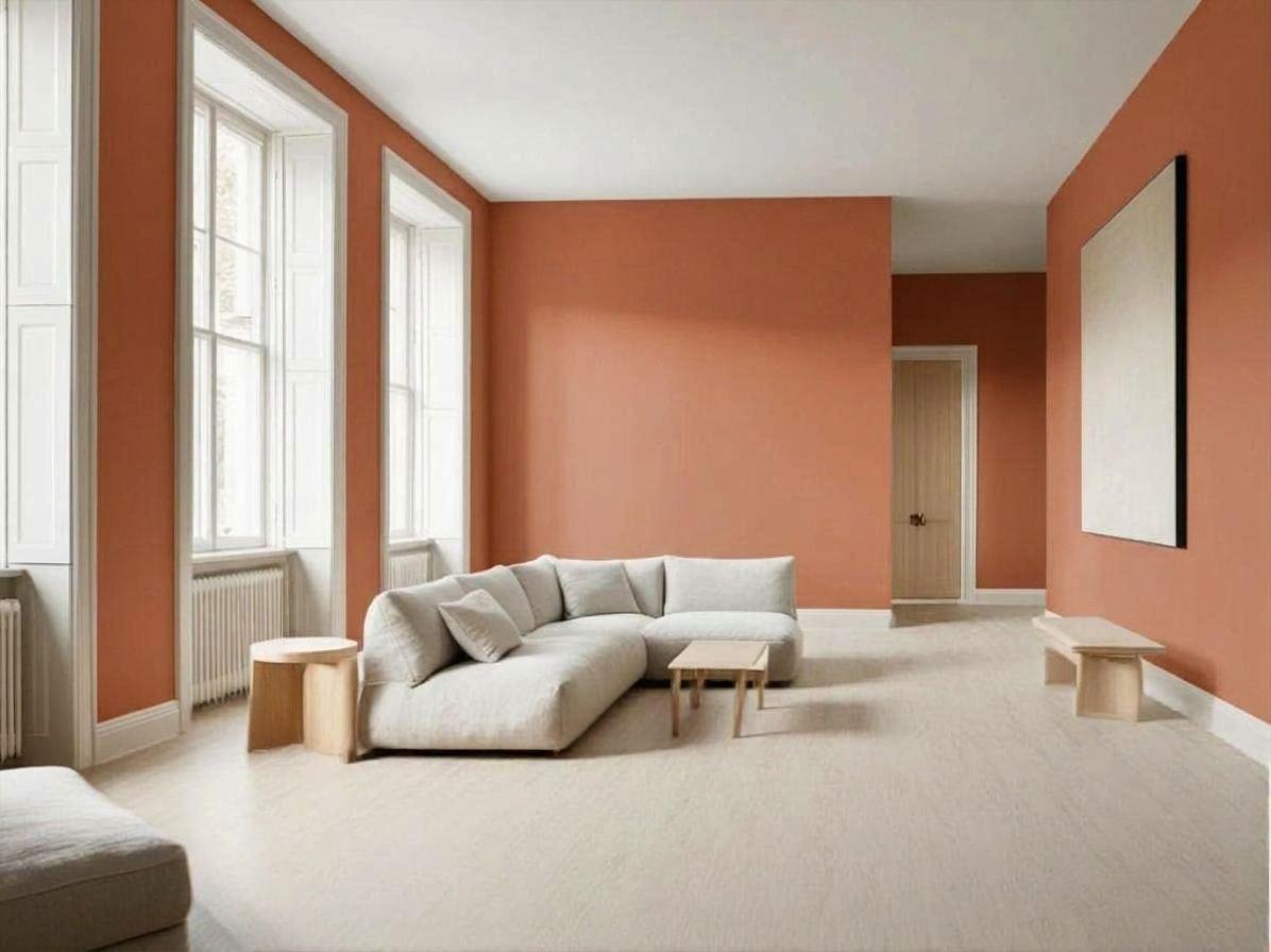 3. Terracotta, boiseries gardées blanches
