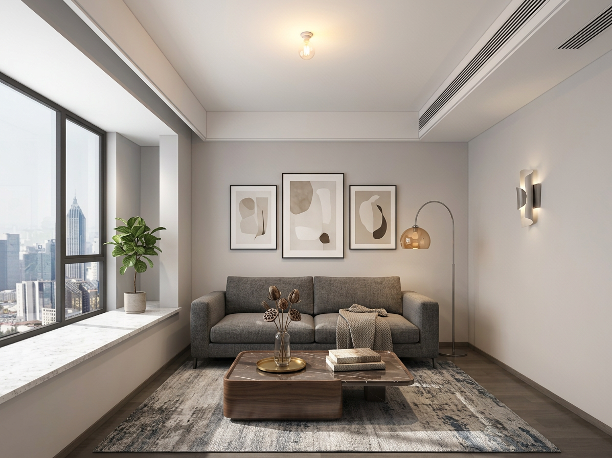 Living room staged by STYLY